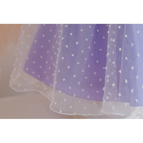 Youkan fashion's new baby girl Mesh lace dress with big bow on back fluffy skirt