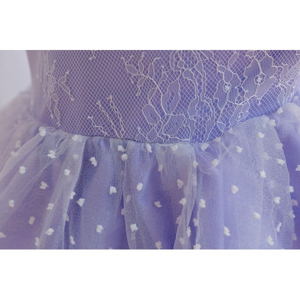 Youkan fashion's new baby girl Mesh lace dress with big bow on back fluffy skirt