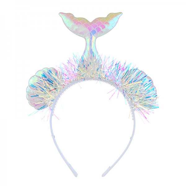 2020 princess mermaid show plastic headband fish s...