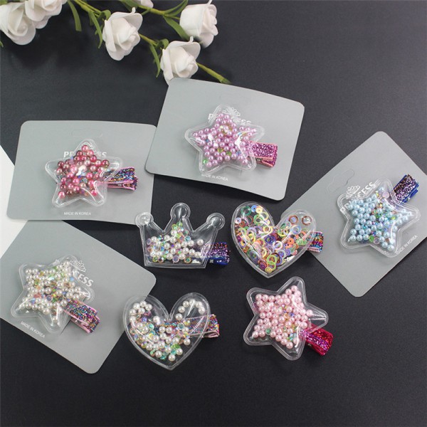 YouKan Fashion Transparent Star Heart Crown Hair r...