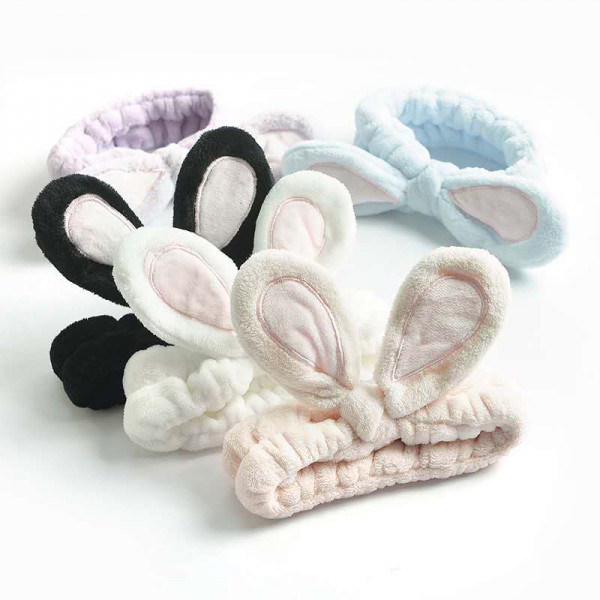 New Design Soft Rabbit Rubber Metal Hair Rings Ela...