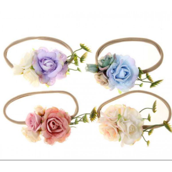Hot Sale Artificial Fower Rose Flower head band fo...