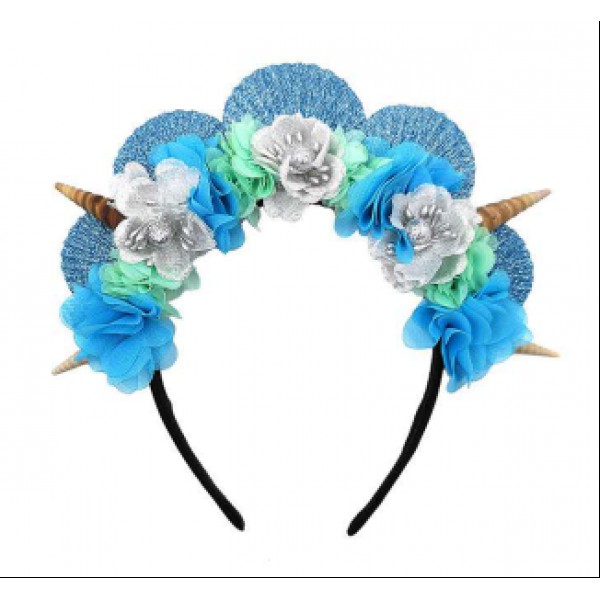 Girls Headband with beautiful flowers for Party De...