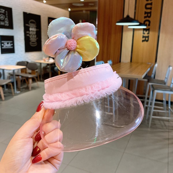  Cartoon Kids Protective Hat Transparent Face Isolation Hat For Children 