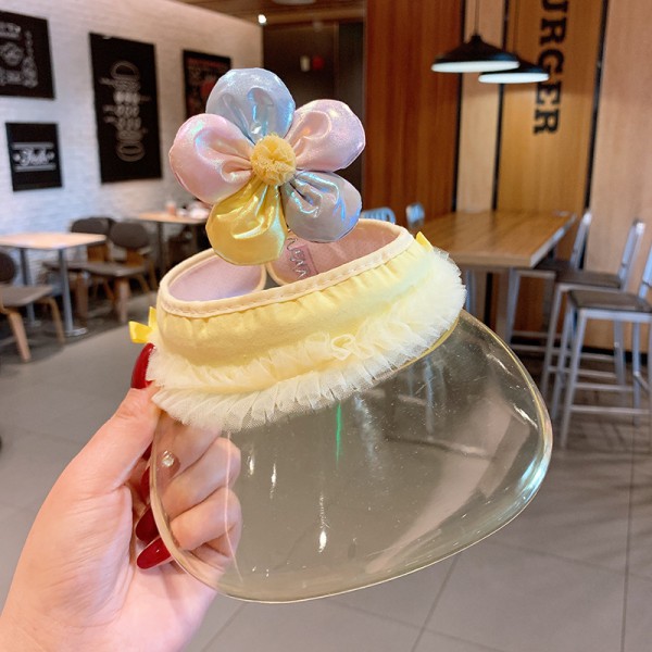  Cartoon Kids Protective Hat Transparent Face Isolation Hat For Children 