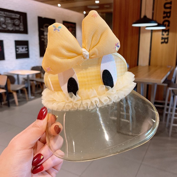  Cartoon Kids Protective Hat Transparent Face Isolation Hat For Children 