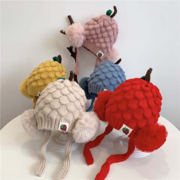 Hot selling knit caps earflap winter knit hats for...