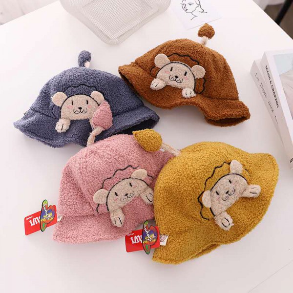 2020 newest kids winter bucket hats children knit ...