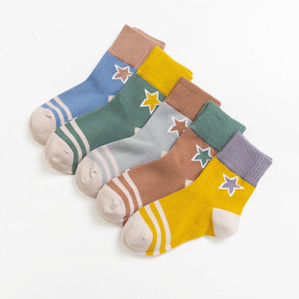 Youkan Fashion kid colorful cartoon sock wholesale cotton cute children socks
