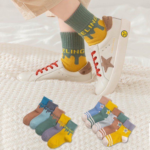 Youkan Fashion kid colorful cartoon sock wholesale cotton cute children socks