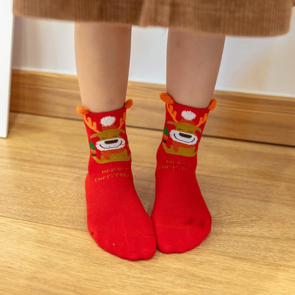 Youkan Fashion Kids funny christmas socks breathable baby christmas socks