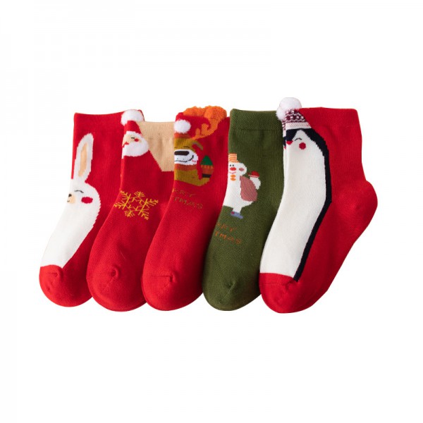 Youkan Fashion Kids funny christmas socks breathable baby christmas socks