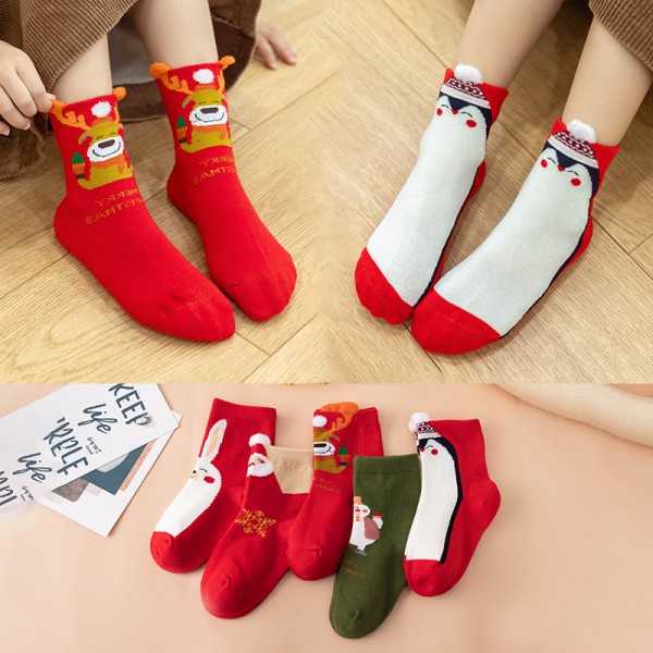 Youkan Fashion Kids funny christmas socks breathab...