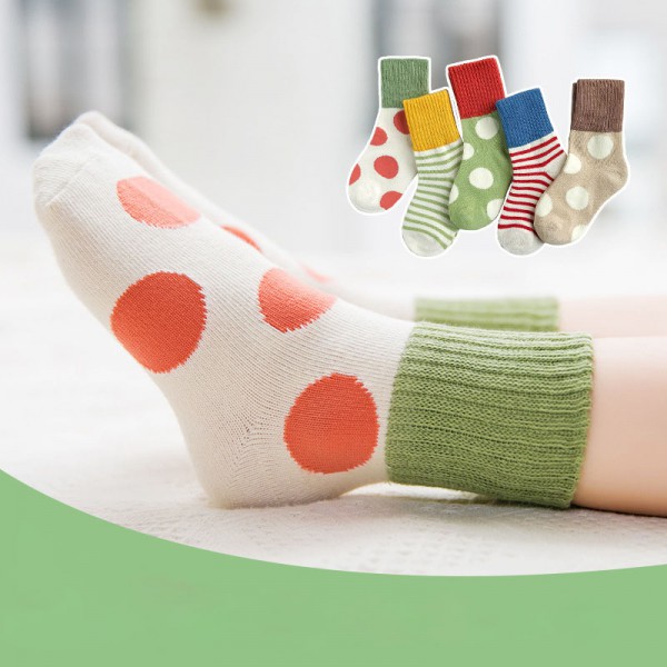 Youkan Fashion Factory Supplier Custom Size Cheap Kid Cotton Crew Socks 