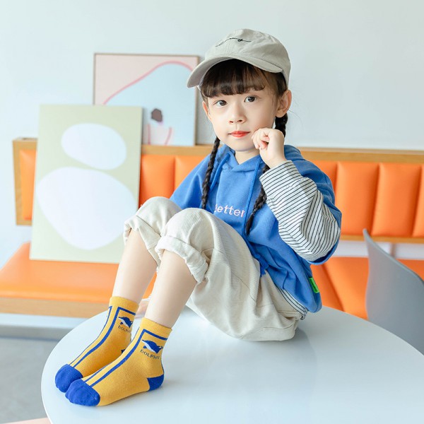 Autumn and Winter Cartoon  Baby Socks Cotton Socks Stripe Kids Socks