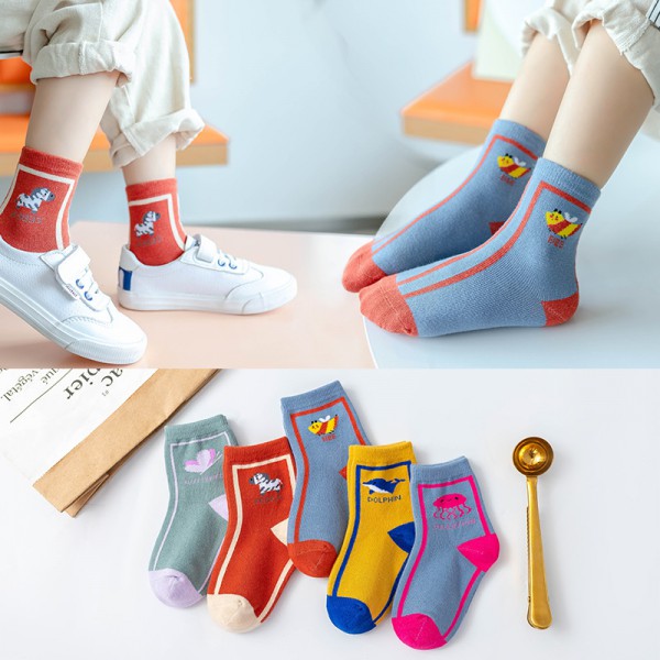 Autumn and Winter Cartoon  Baby Socks Cotton Socks...