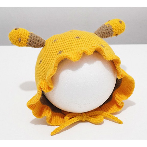 Autumn and winter baby warm knitted hat Children a...