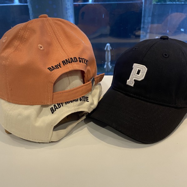 new children's baseball cap boys and girls solid shade sunscreen cap