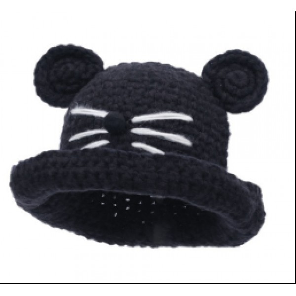 Hot Winter Cute Plain Children Knitted Kids Hats 