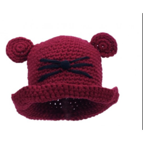 Hot Winter Cute Plain Children Knitted Kids Hats 