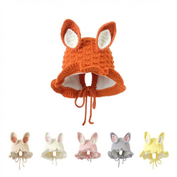 Youkan fashion patterns hats baby animals knit beanies winter hats for kids 