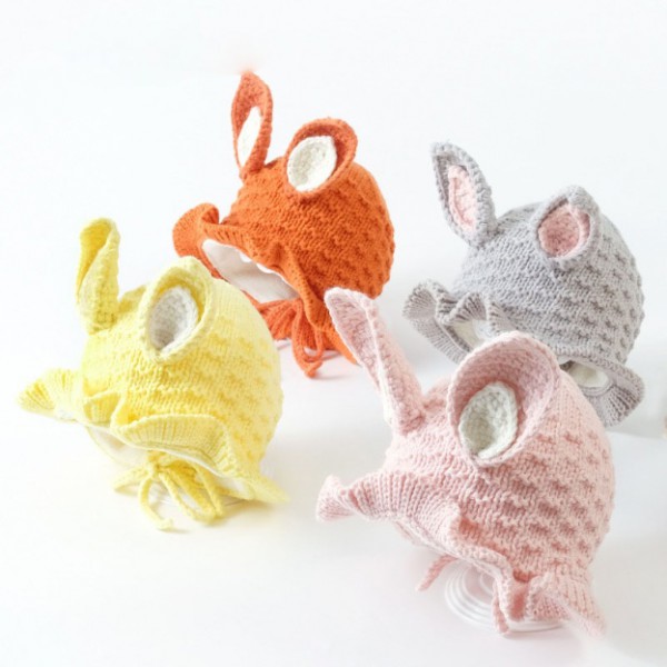 Youkan fashion patterns hats baby animals knit beanies winter hats for kids 