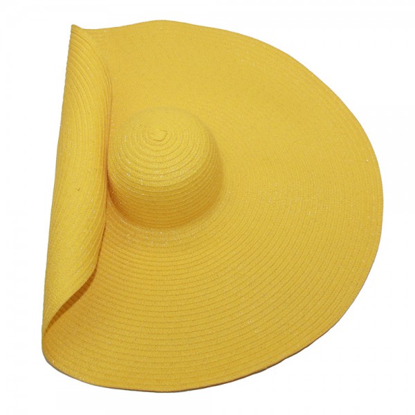 New big eaves hat, straw hat, collapsible beach ha...