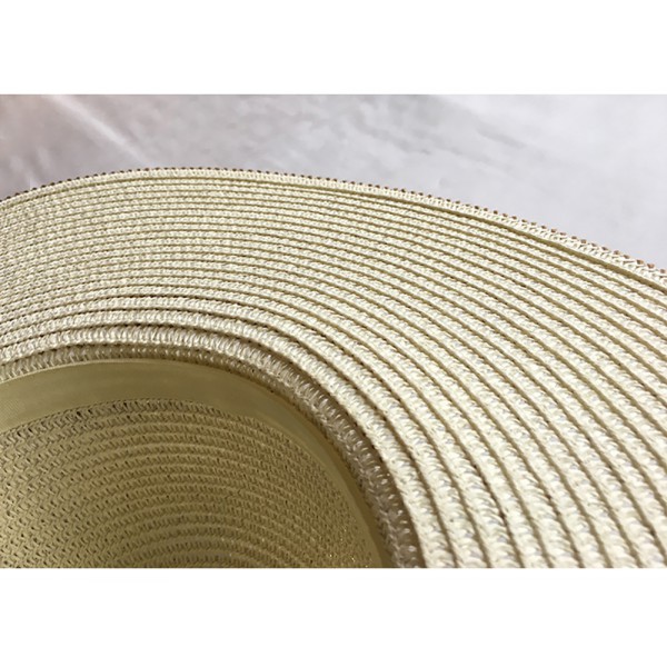 Summer new elegant versatile wide eaves dome braid straw hat basin hat window shopping sunshade hat ladies beach hat 