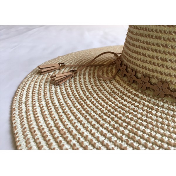 Summer new elegant versatile wide eaves dome braid straw hat basin hat window shopping sunshade hat ladies beach hat 