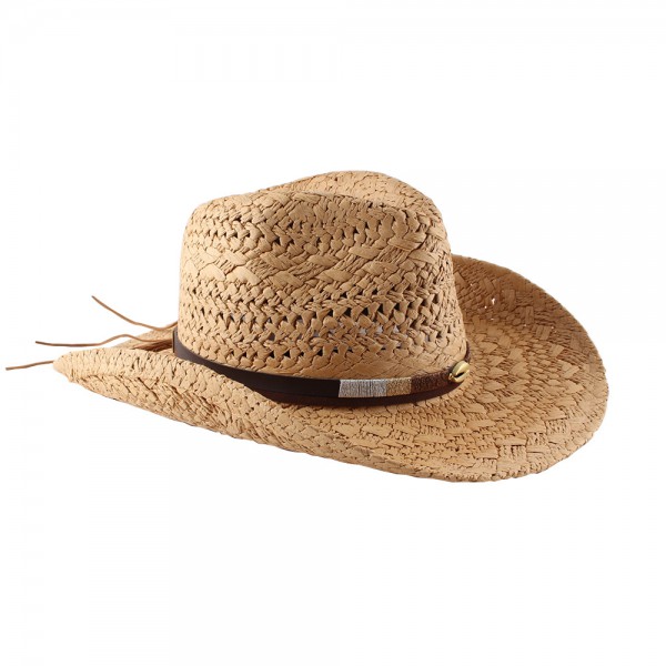Big eaves roll border sunshade hat children spring and summer new European and American straw western cowboy hat  