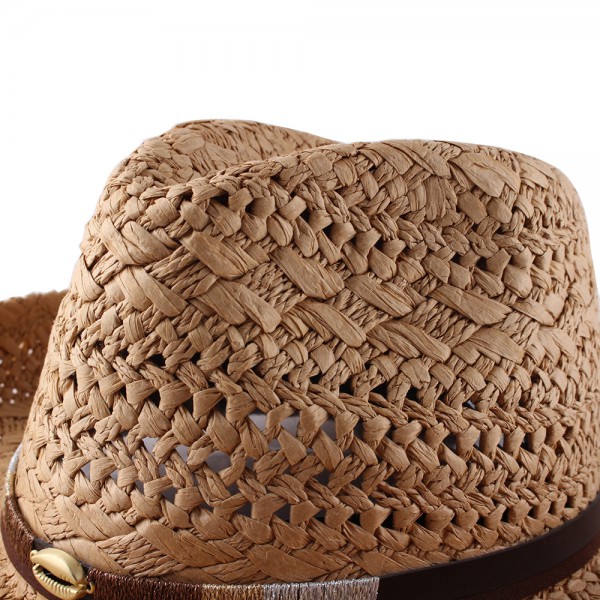 Big eaves roll border sunshade hat children spring and summer new European and American straw western cowboy hat  