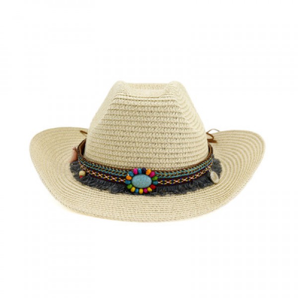 YouKan Fashion Casual Summer Beach Hat Paper Straw...