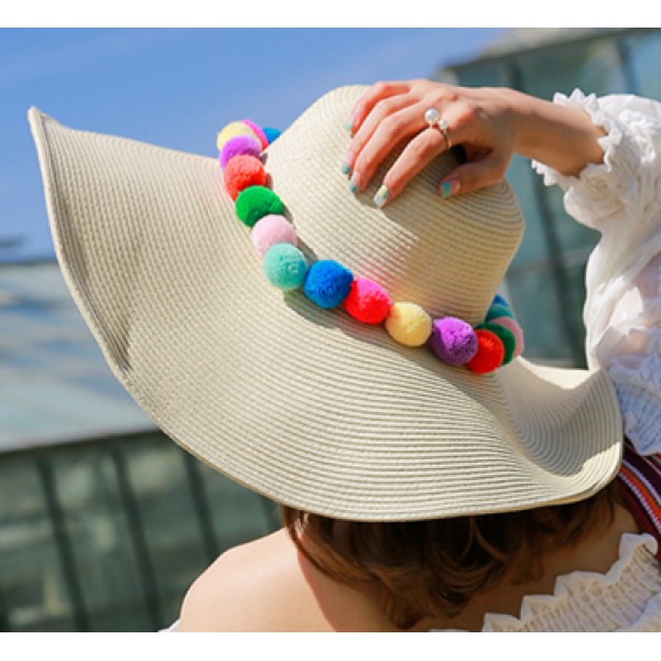 Women Broad Brim Beach Hat Starhope Summer Sun Hat...