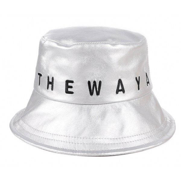 2020 Winter YouKan Fashion PU Leather  Bucket Hat  Foldable Fishing Cap