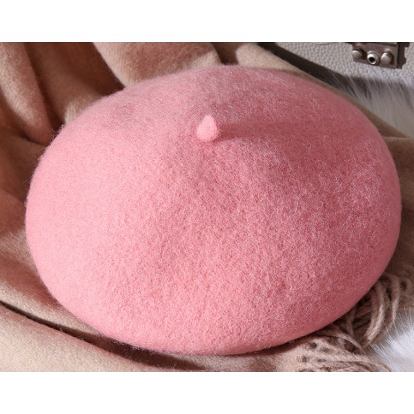 Wholesale High Quality Solid Color Beret Painter Hat YouKan Fashion Wool Beret Hat