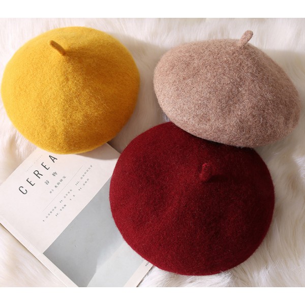 Wholesale High Quality Solid Color Beret Painter H...