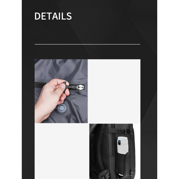 New vacuum compression waterproof business trip large capacity men's backpack multi-function travel bag computer backpack