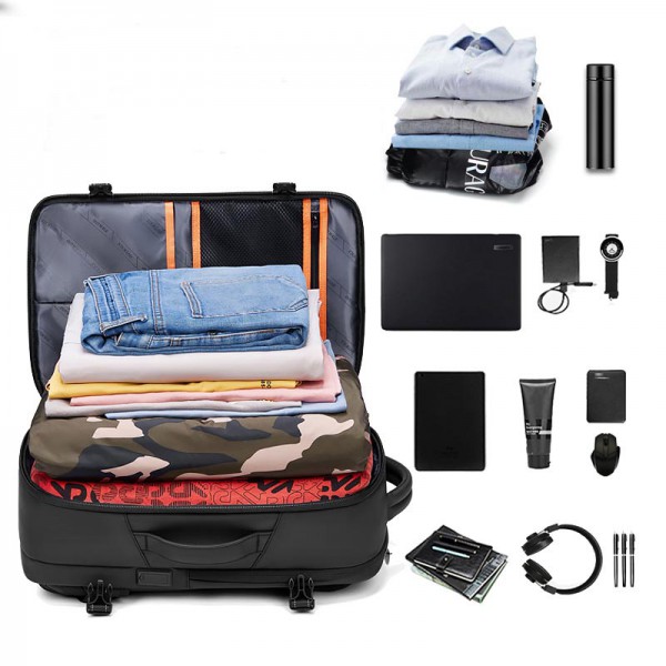 New vacuum compression waterproof business trip large capacity men's backpack multi-function travel bag computer backpack