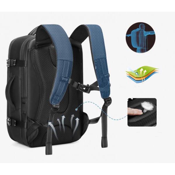 New vacuum compression waterproof business trip large capacity men's backpack multi-function travel bag computer backpack