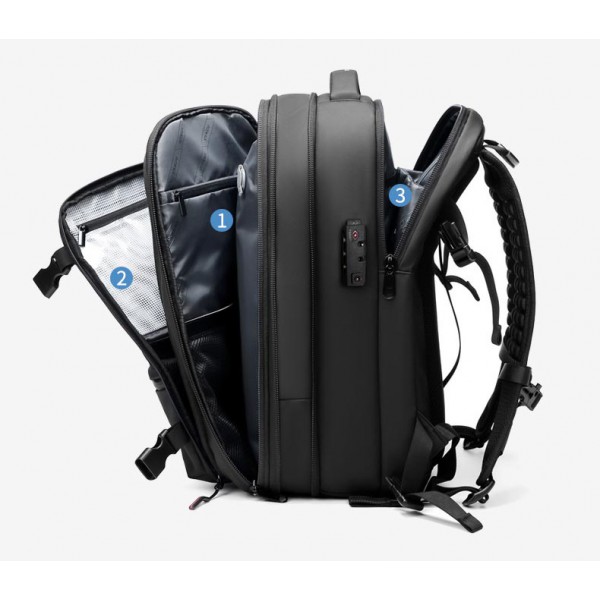 New vacuum compression waterproof business trip large capacity men's backpack multi-function travel bag computer backpack