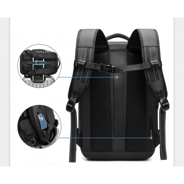 New vacuum compression waterproof business trip large capacity men's backpack multi-function travel bag computer backpack