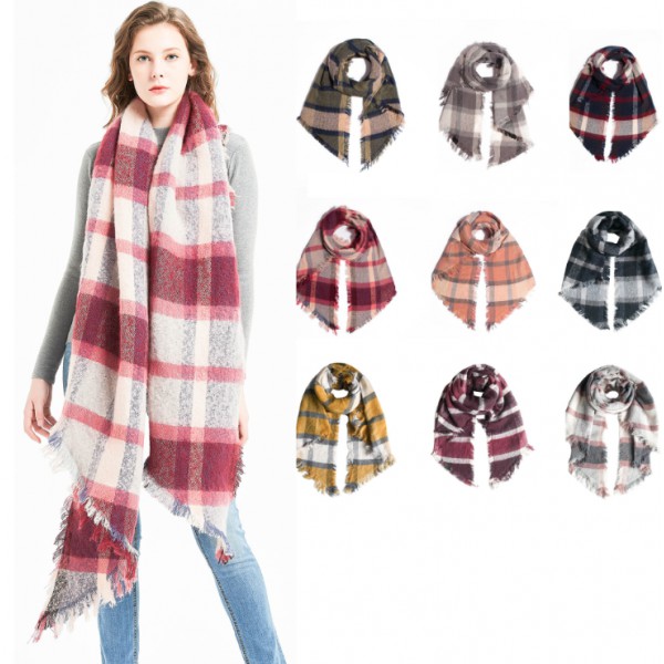YouKan Fashion New Large Plaid Scarf Starhope Fema...