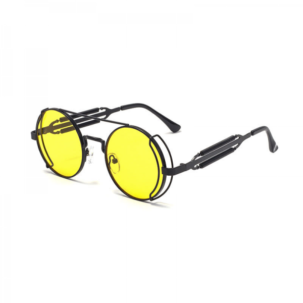 Luxury Metal Sunglasses Unisex Round Sun glasses Vintage Retro Lentes 