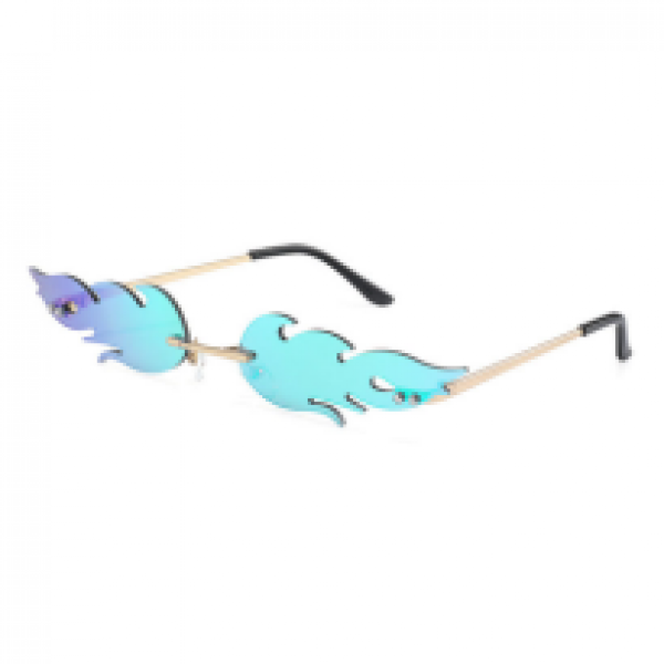 2020 Fire Flame Sunglasses Women Rimless Wave Tren...