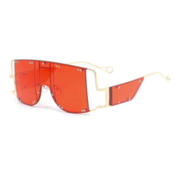 YouKan Fashion Sunglasses Four-lens Composition Wire Nail Metal Eyewear Big Square Frame Sunglasses 