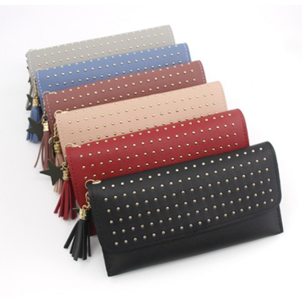 YouKan Fashion Design Purse Long Section leather W...